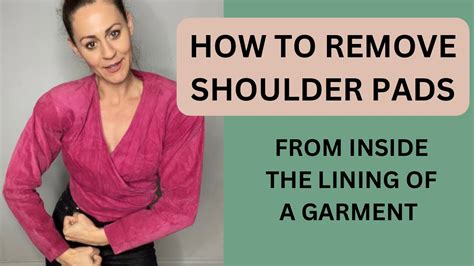 slim down shoulder pad removal.